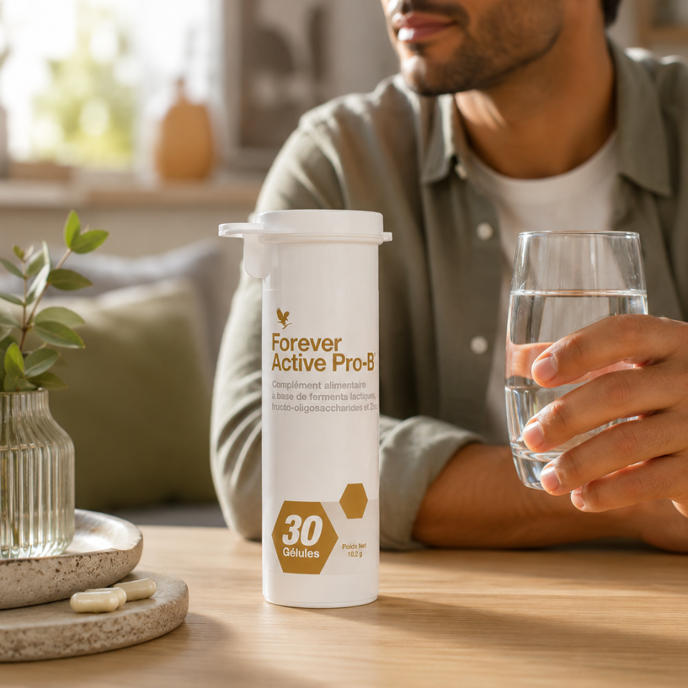 Forever Active Pro-B™ | Probiotiques, Prébiotiques & Zinc | AloeKorner Maroc