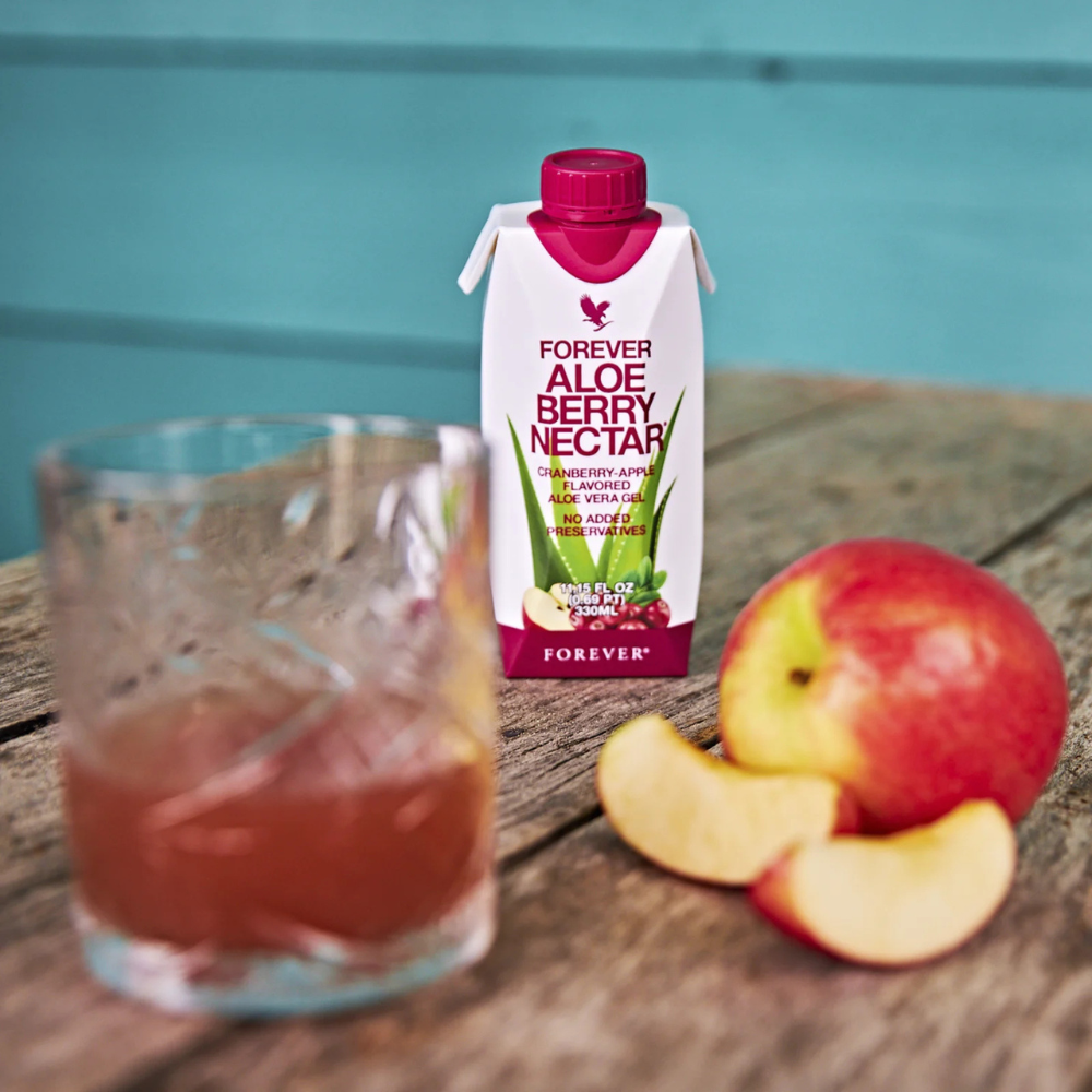 Forever Aloe Berry Nectar® 330 ml x 12 – Boisson à l'Aloe Vera, Canneberge & Vitamine C