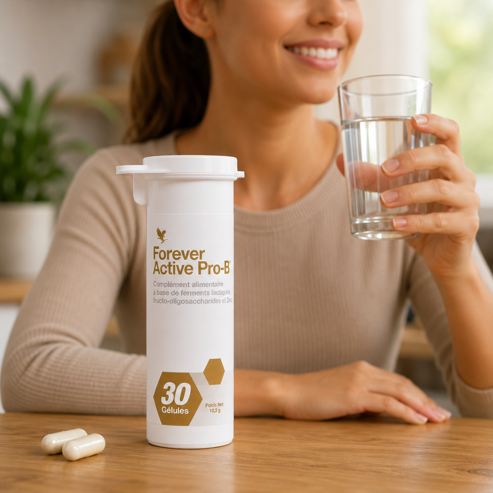 Forever Active Pro-B™ | Probiotiques, Prébiotiques & Zinc | AloeKorner Maroc