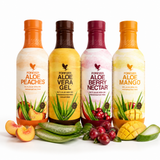 4-Pack Mix Gel Aloe Vera Forever® – Cure Aloe Vera 4 Saveurs 4 x 1 L
