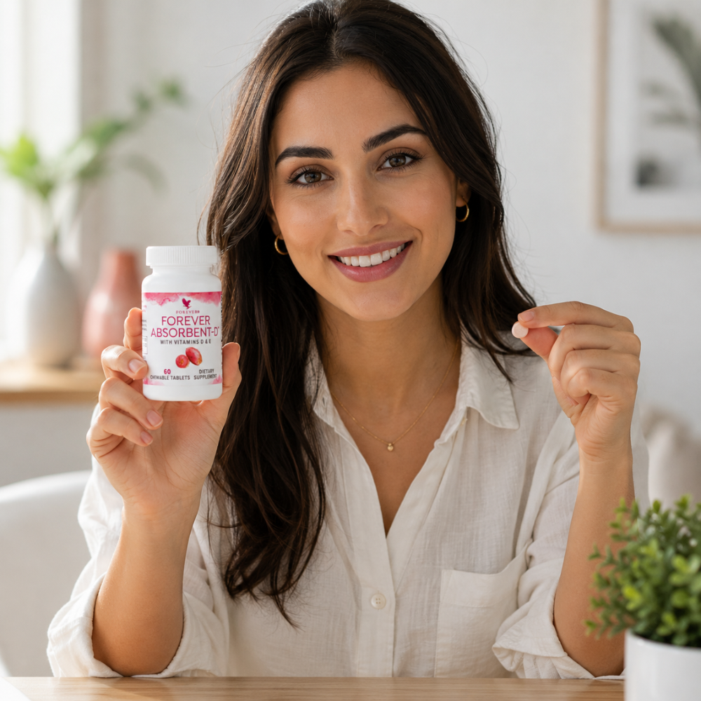 Forever Absorbent-D – Vitamine D3 & E à croquer | Immunité & Bien-être
