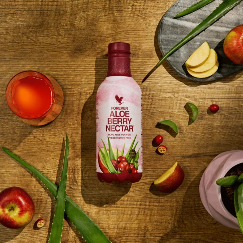 Aloe Berry Nectar à l'Aloe Vera avec vitamine C et canneberge pour le bien-être quotidien
