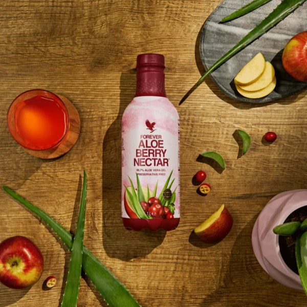 Aloe Berry Nectar à l'Aloe Vera avec vitamine C et canneberge pour le bien-être quotidien