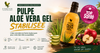 Bannière AloeKorner Maroc présentant Forever Aloe Vera Gel stabilisé, boisson à l'aloe vera Forever Living, avec feuilles d'aloe fraîches et fruits, pour le bien-être quotidien.