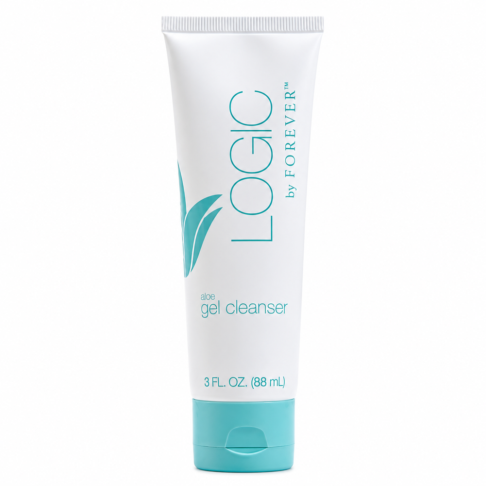 Packshot du Gel Nettoyant Logic by Forever™ à l'Aloe Vera sur fond blanc