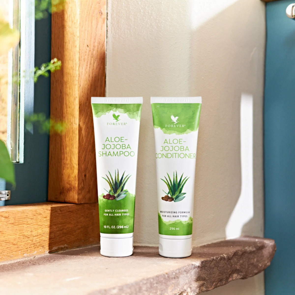 Shampooing et Après-Shampooing Aloe-Jojoba Forever pour tous types de cheveux
