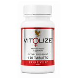 Vitolize Femmes Forever Living, complément alimentaire pour femmes, packshot officiel sur fond blanc